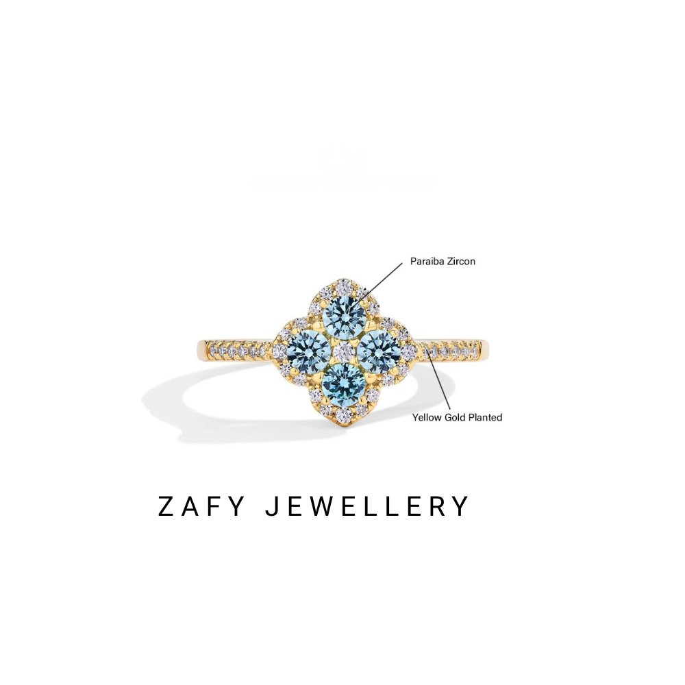 Vivienne Ring– D Colour VVS1 Moissanite in Solid 925 Sterling Silver