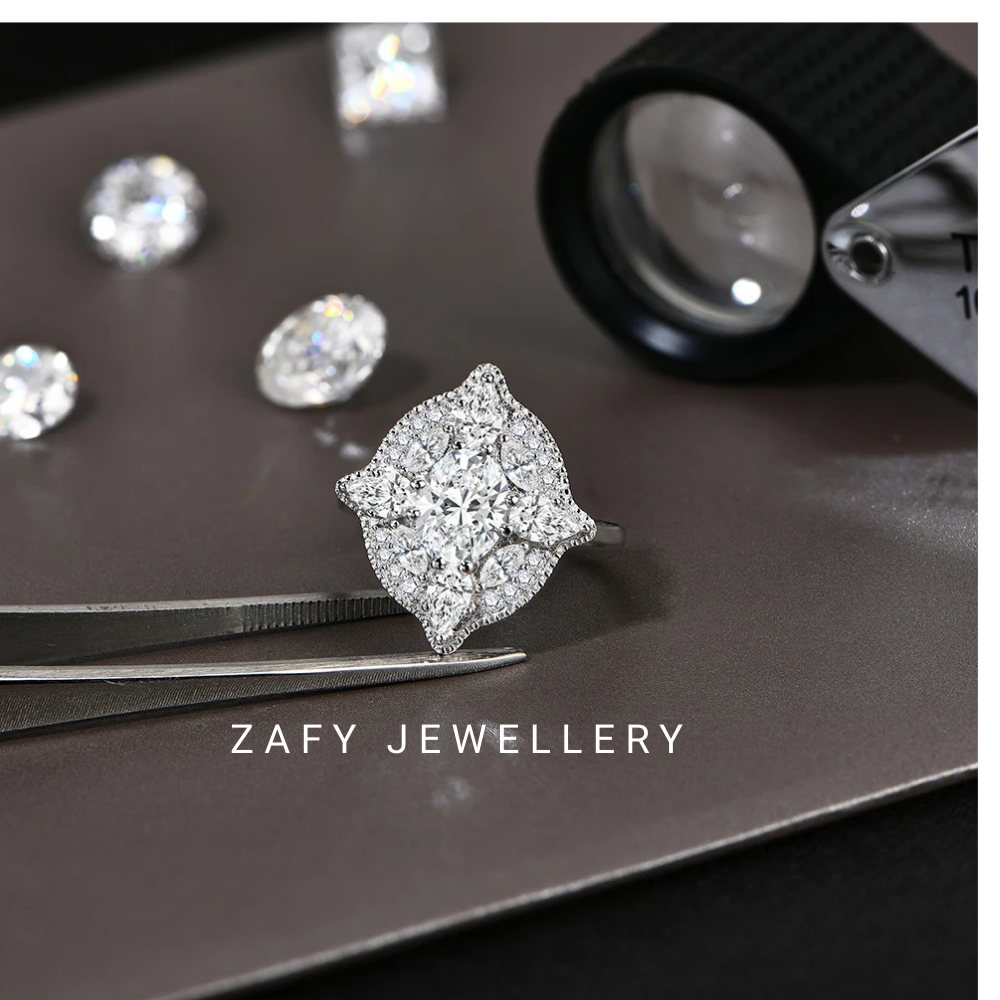 Seraphine Ring – Vintage Full Moissanite Band in D Colour VVS1 Lab Diamond & 925 Sterling Silver
