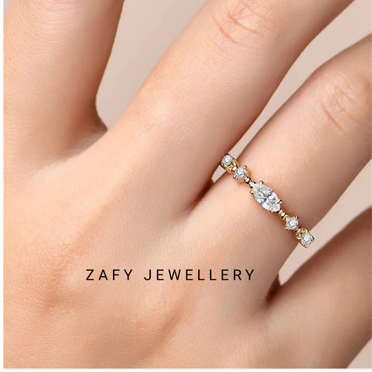 Vienna Band – Full Pavé D Colour VVS1 Moissanite Ring in 925 Sterling Silver