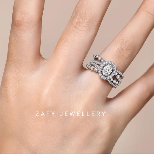 1.0CT Eternal Moissanite Band – S925 Sterling Silver Lab Diamond Ring